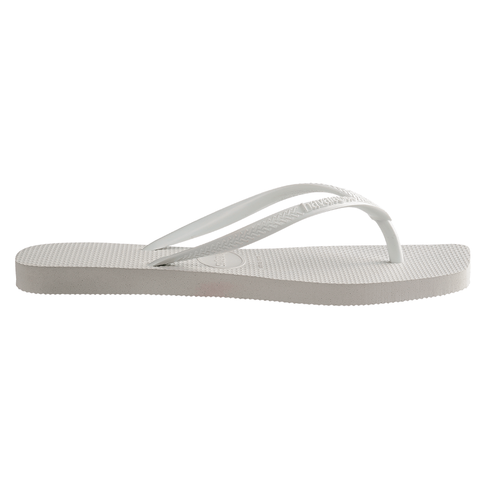 Havaianas Slim Square Solid White in Solid White