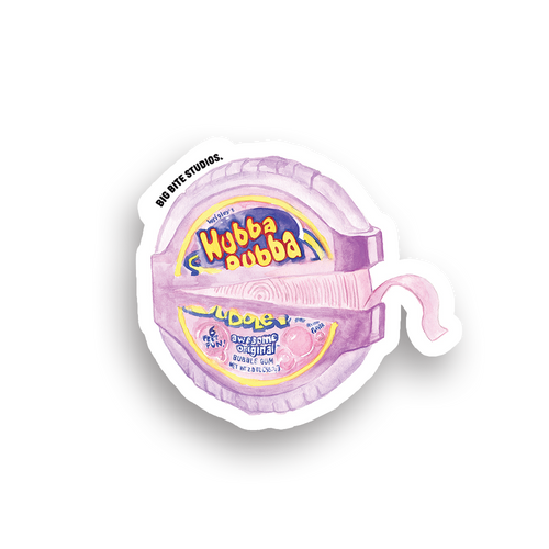 Big Bite Studios Hubba Bubba Waterproof Sticker — By Big Bite Studios in Single