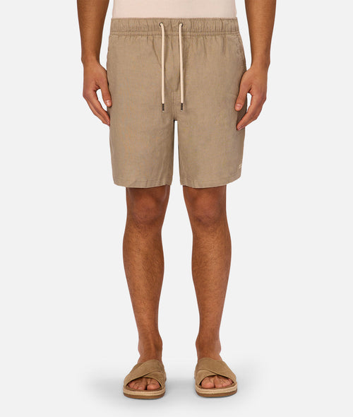 Industrie The Marina Linen Short - Moss in MOSS