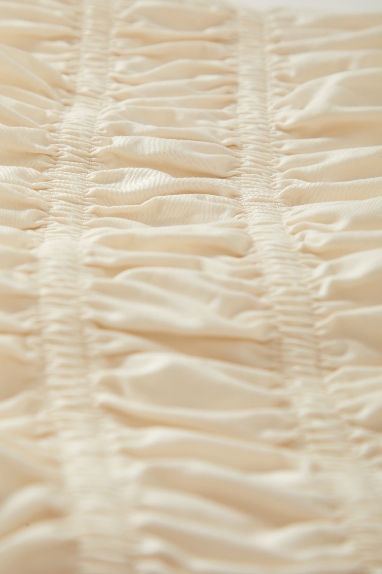 Brixton Eden Smocked Top in OFF WHITE