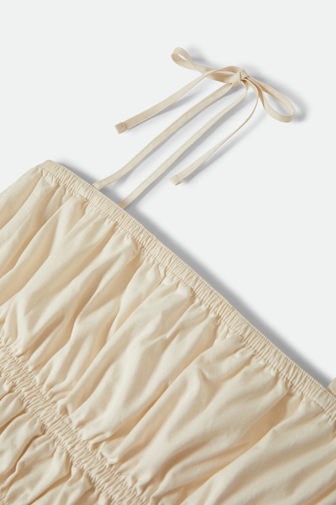 Brixton Eden Smocked Top in OFF WHITE