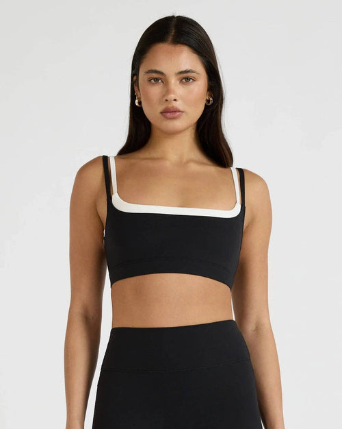 All Fenix Allfenix Cloudcore Double Layer Contrast Sports Bra in Single