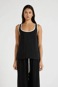 All Fenix Cupro Contrast Tank in Single
