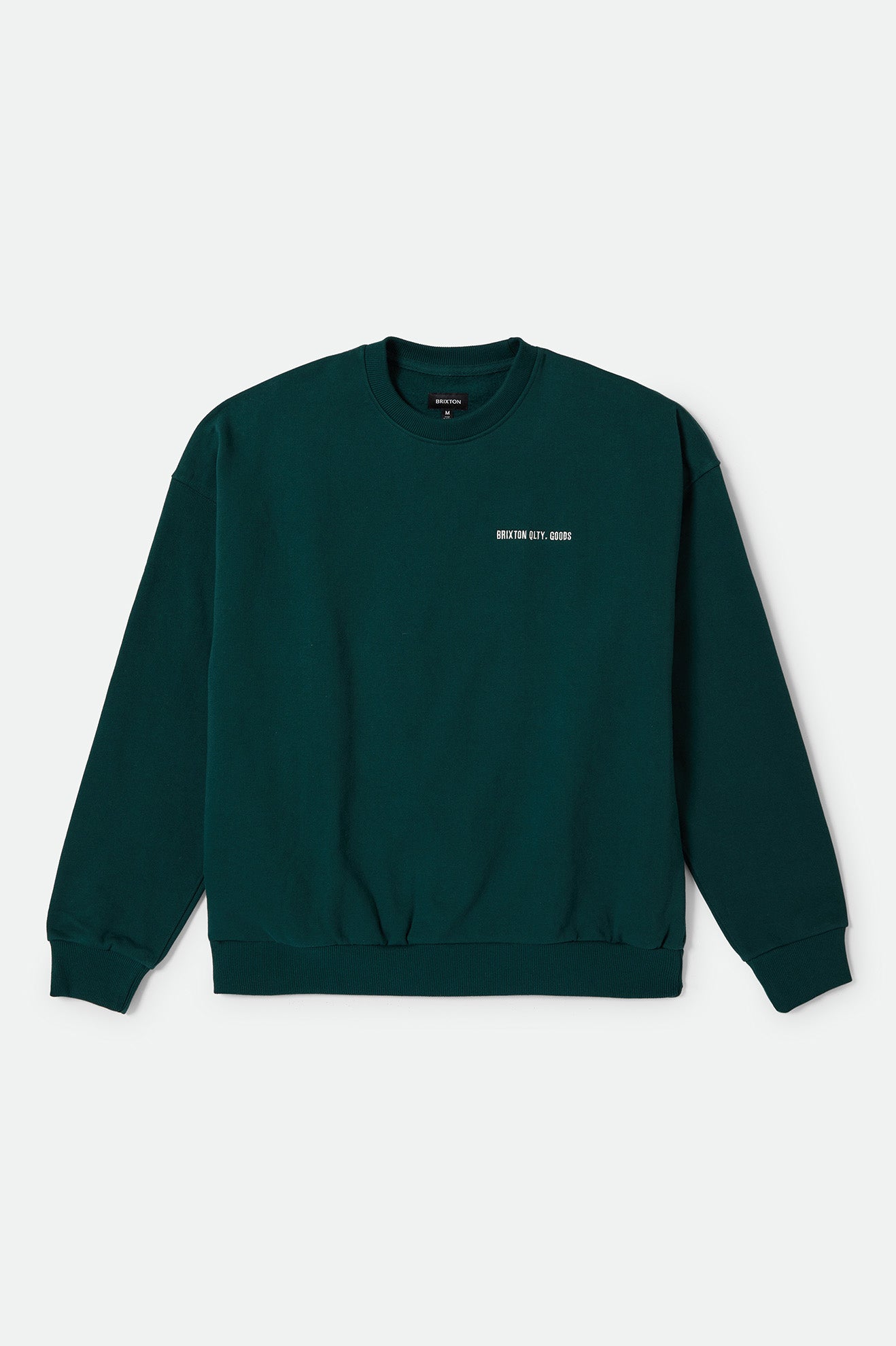 Brixton Embroidered Heavy Weight Crew in DEEP EMERALD