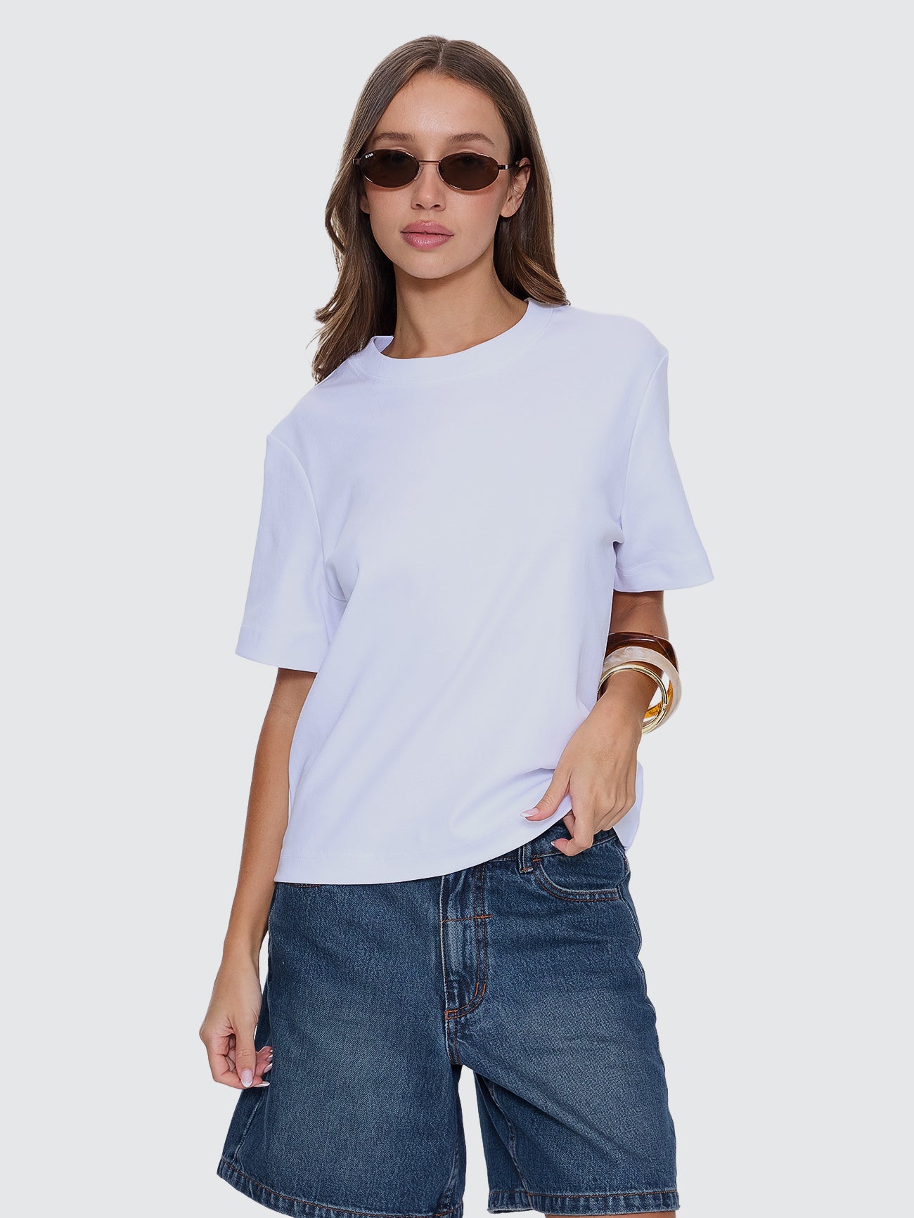 Thrills Co Essential Tee - White in White