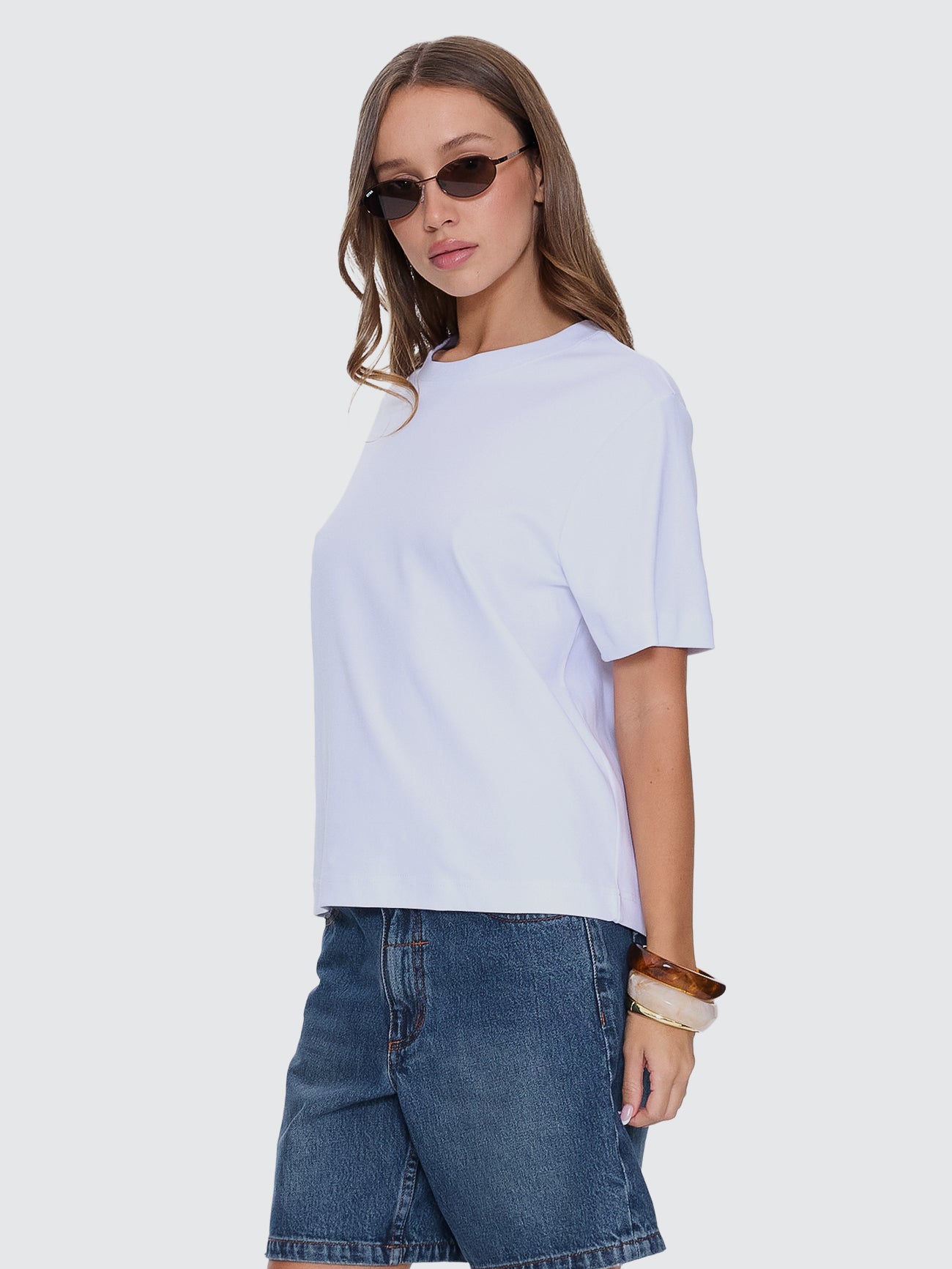 Thrills Co Essential Tee - White in White