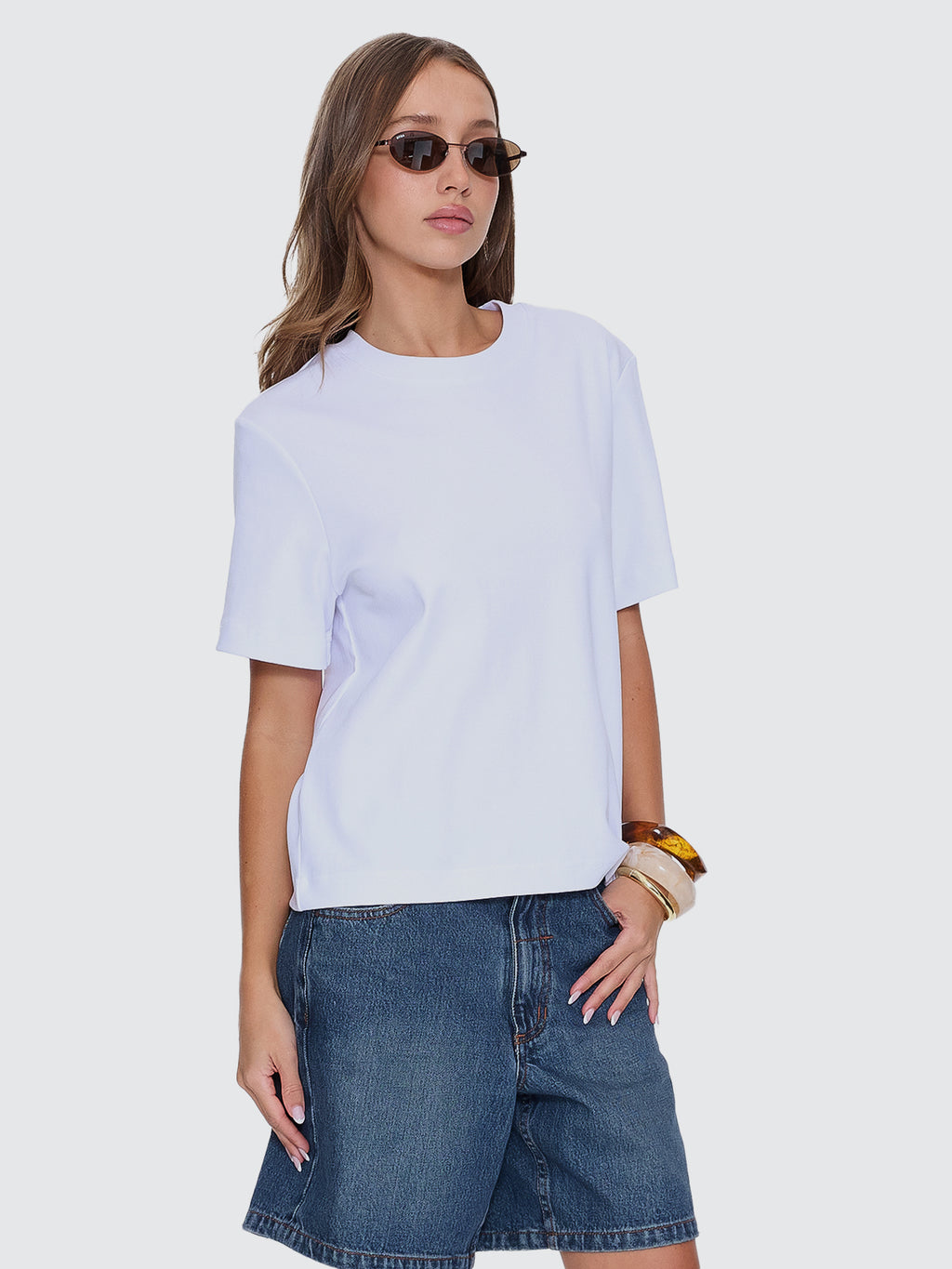 Thrills Co Essential Tee - White in White