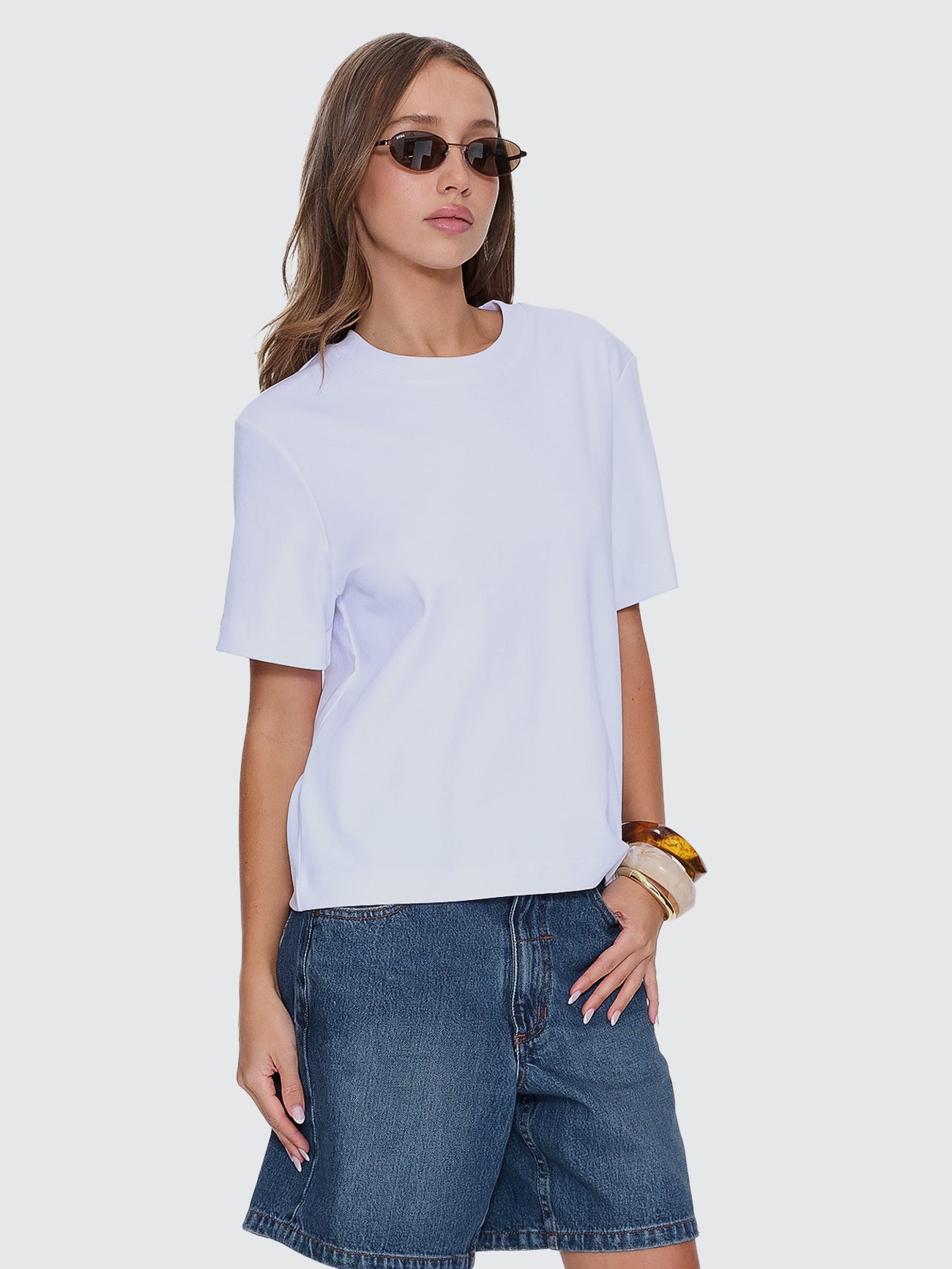 Thrills Co Essential Tee - White in White