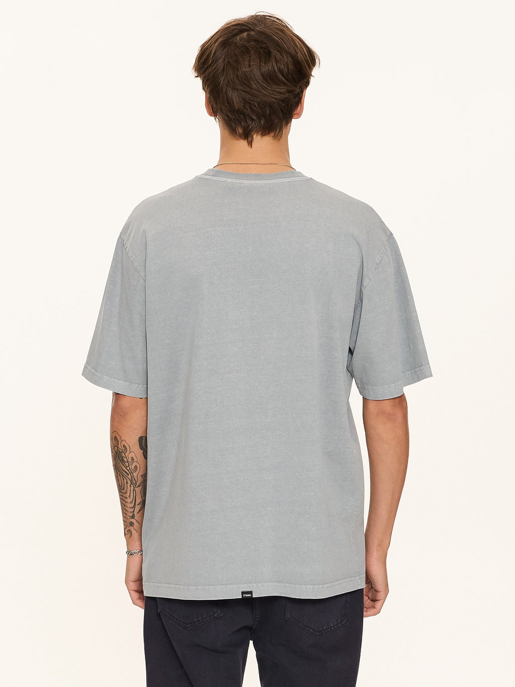 Thrills Co Eyes In The Grass Oversize Fit Tee - Blue Graphite in Blue Graphite