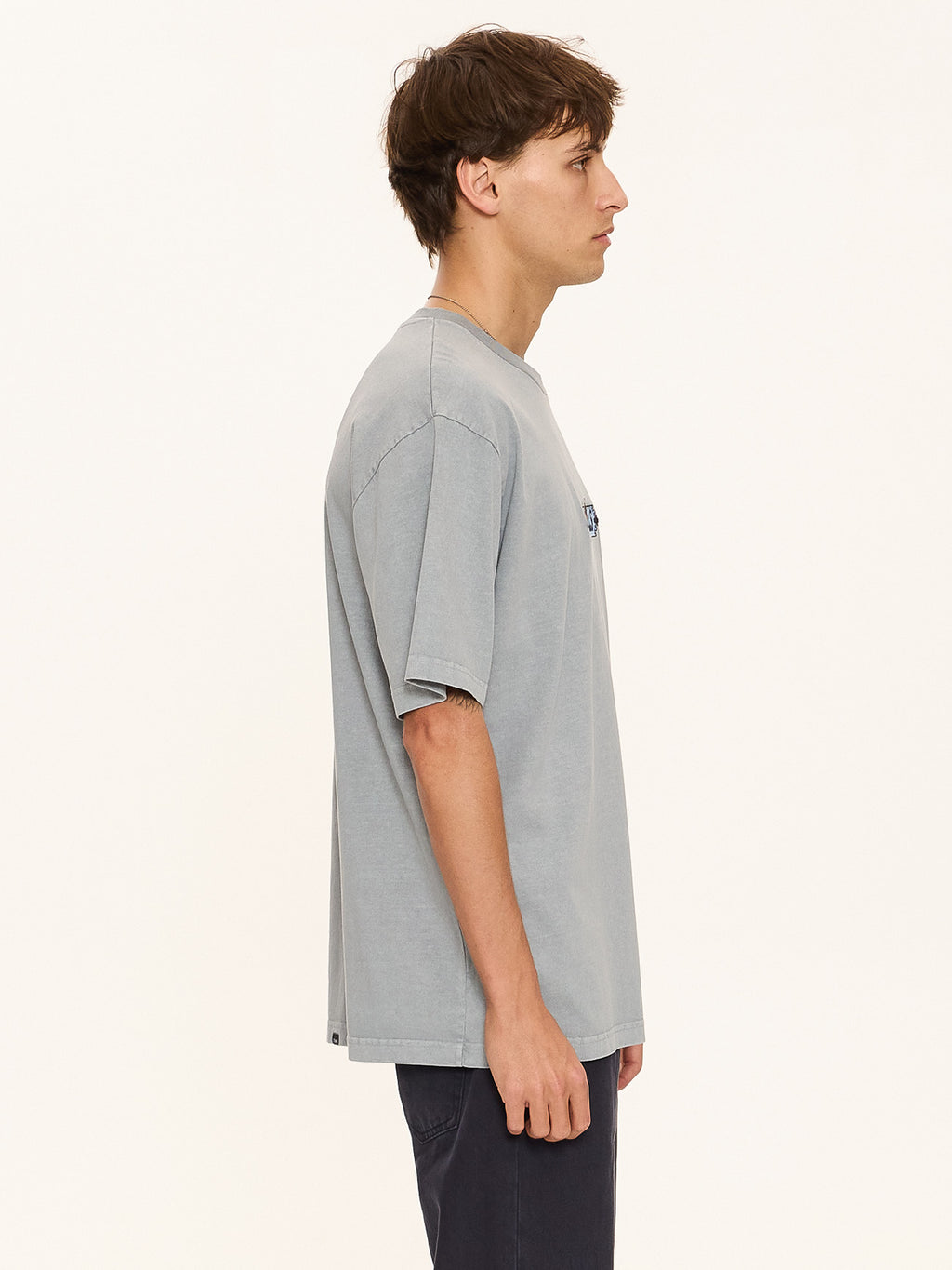 Thrills Co Eyes In The Grass Oversize Fit Tee - Blue Graphite in Blue Graphite