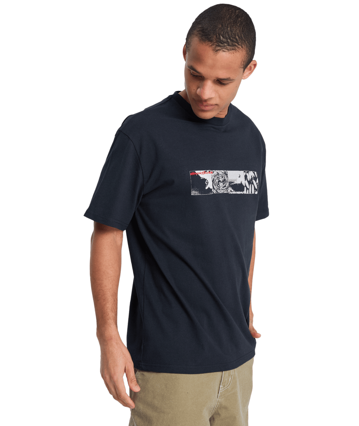 Quiksilver Mens Mercury Vortex T-Shirt in Black