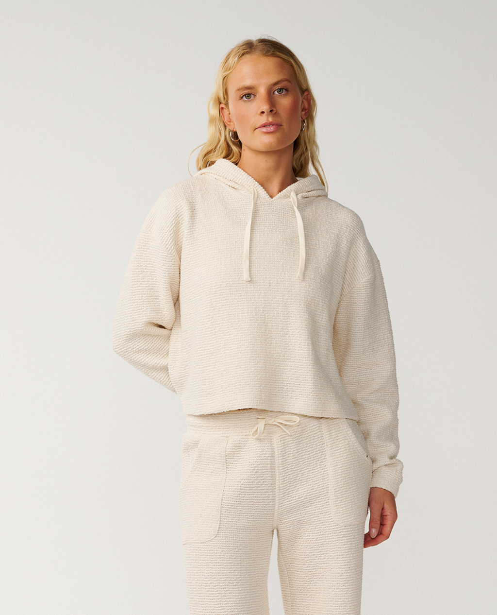 Rip Curl Cala Nights Textured Hood in Natural