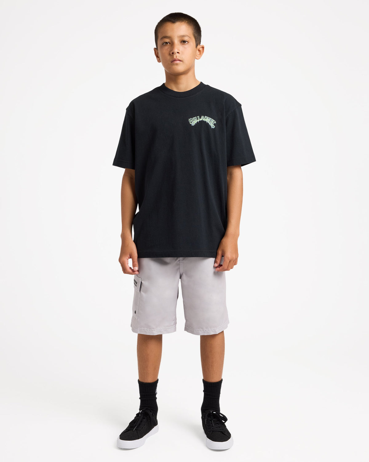 Billabong Boys 8-16 Throw On 19" Boardshorts in ASH