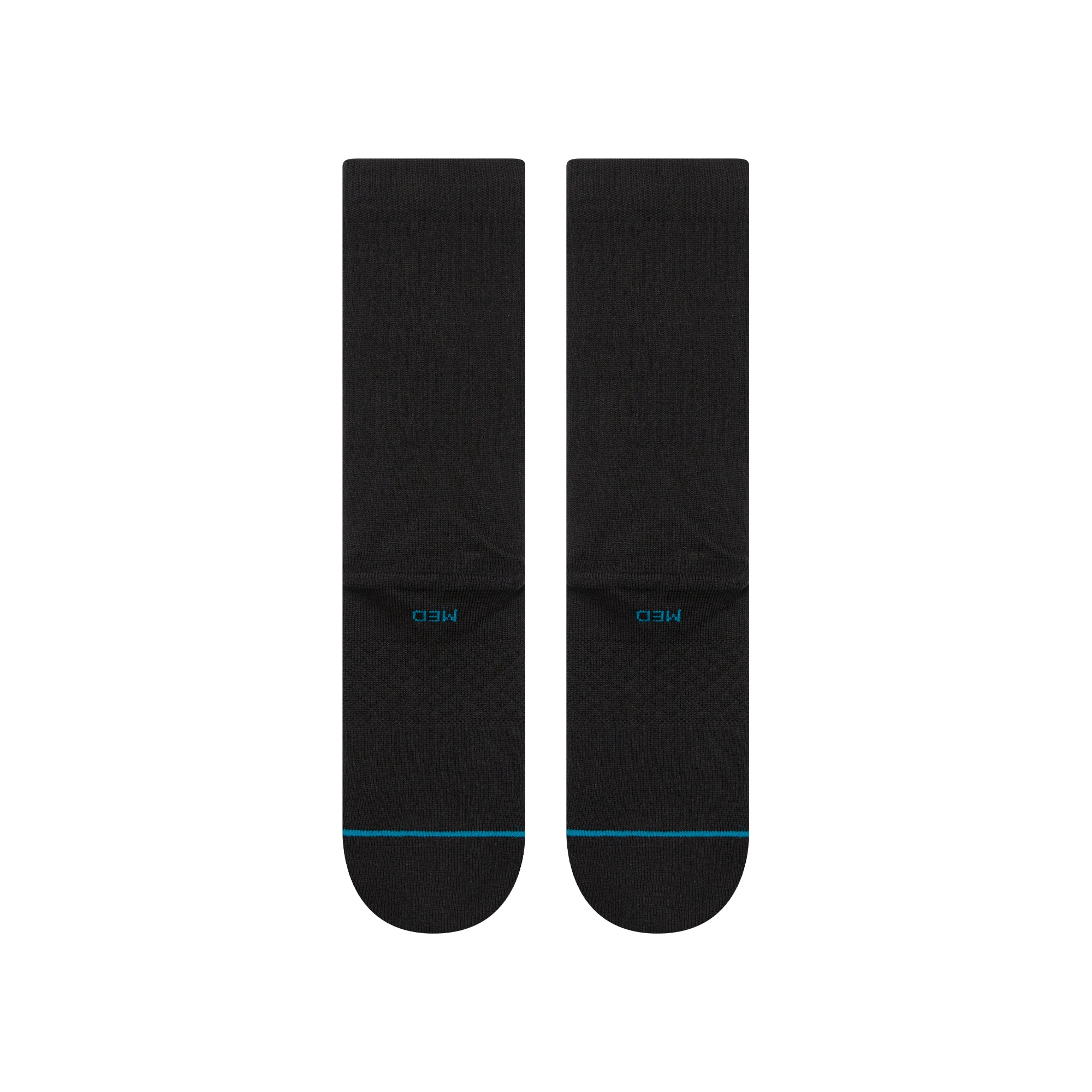 Stance ICON ORGANIC CREW SOCKS - WHITE in BLACK