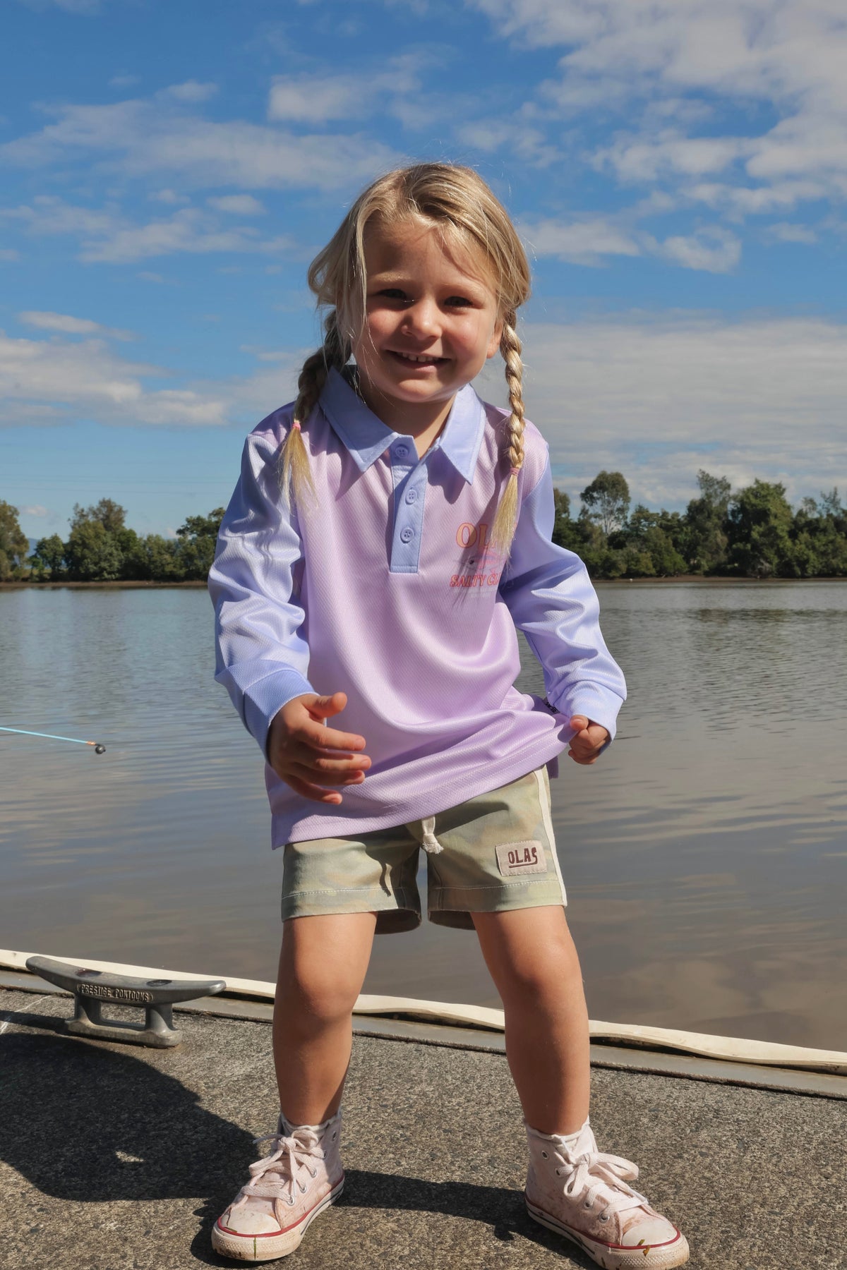 Olas Supply Co PEARL MARLIN MINI FISHING SHIRT in Single
