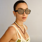 Le Specs SUBZERO + BLACK in BROWN MONO POLARIZED