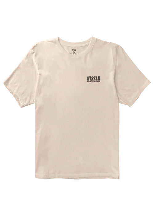 Vissla Tec Surf Farm Organic Blend Ss Tee in BON-Bone