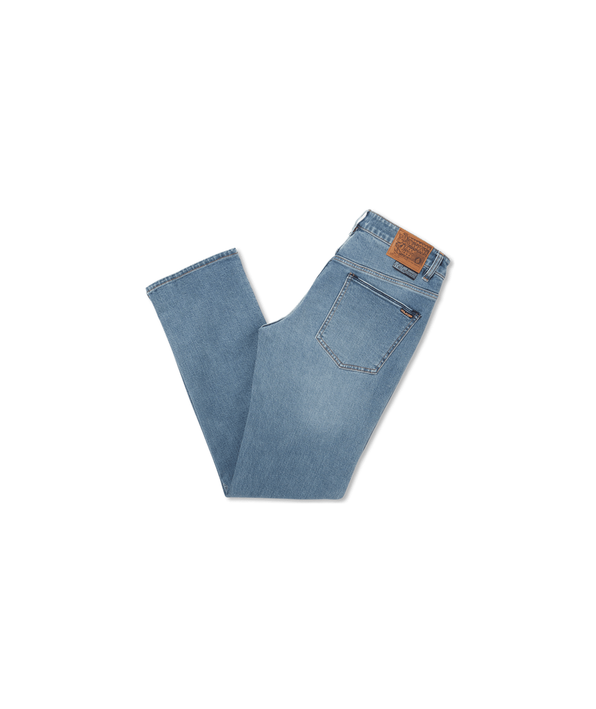 Volcom Mens Solver Straight Fit Jeans in OLD TOWN INDIGO