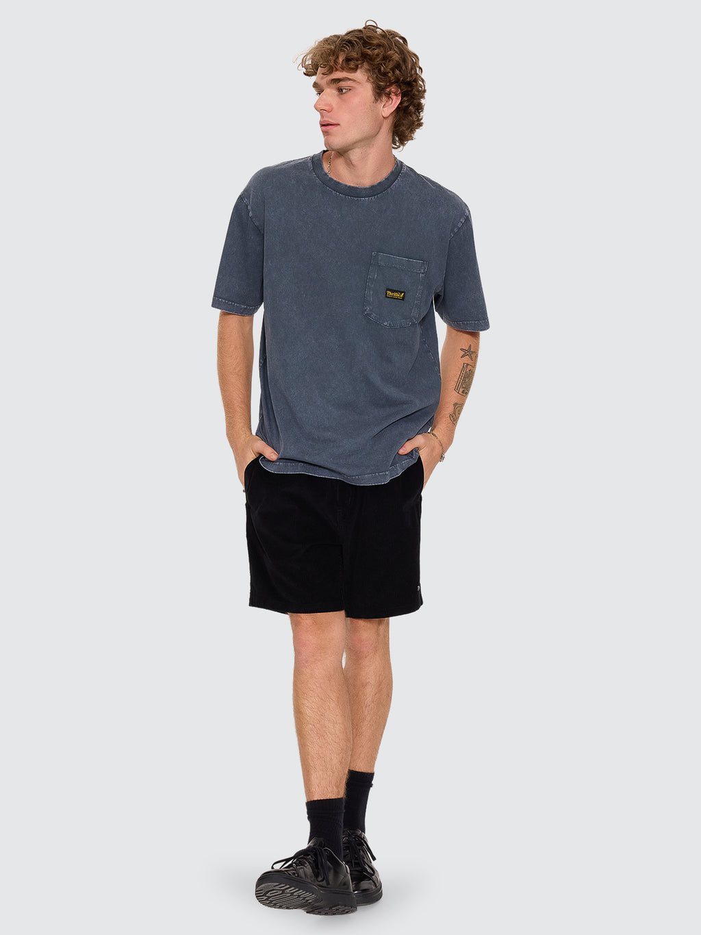 Thrills Co Thrills Forever Cord Volley - Black in Black