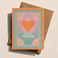 Love card | To My Person Card | Boho greeting card | Retro