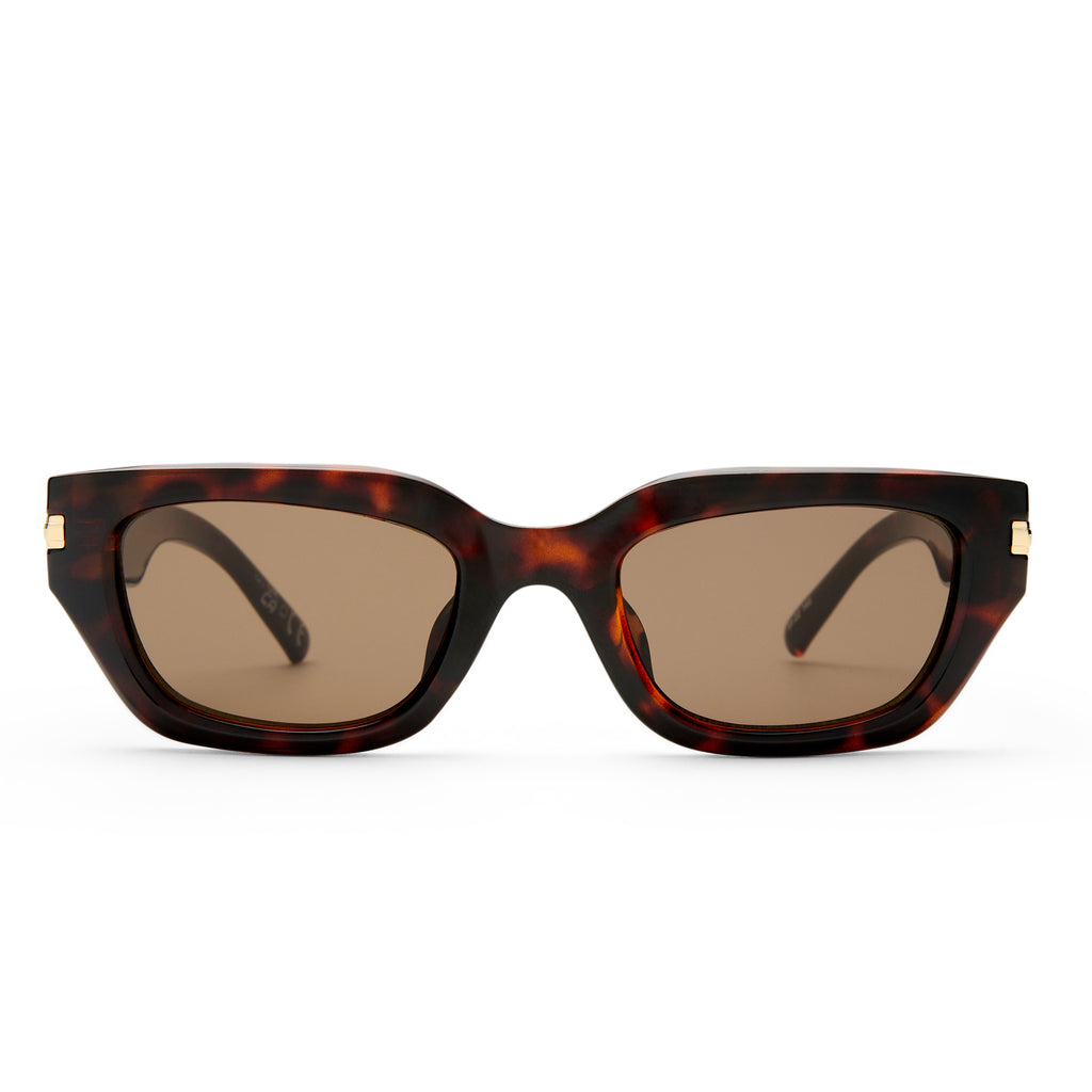 Le Specs CUBITO + TORT in BROWN MONO