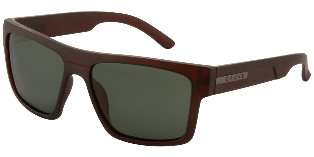Carve VOLLEY XL - Matt translucent Brick, Green polarized in Single