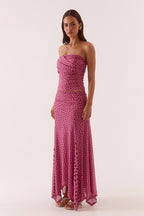 Sovere ZURI STRAPLESS TOP - MAUVE in MAUVE