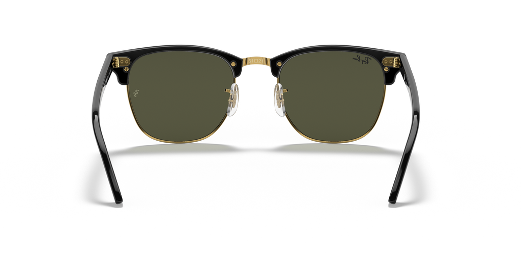 Ray-Ban® CLUBMASTER BLACK ON ARISTA G-1 in Black On Gold