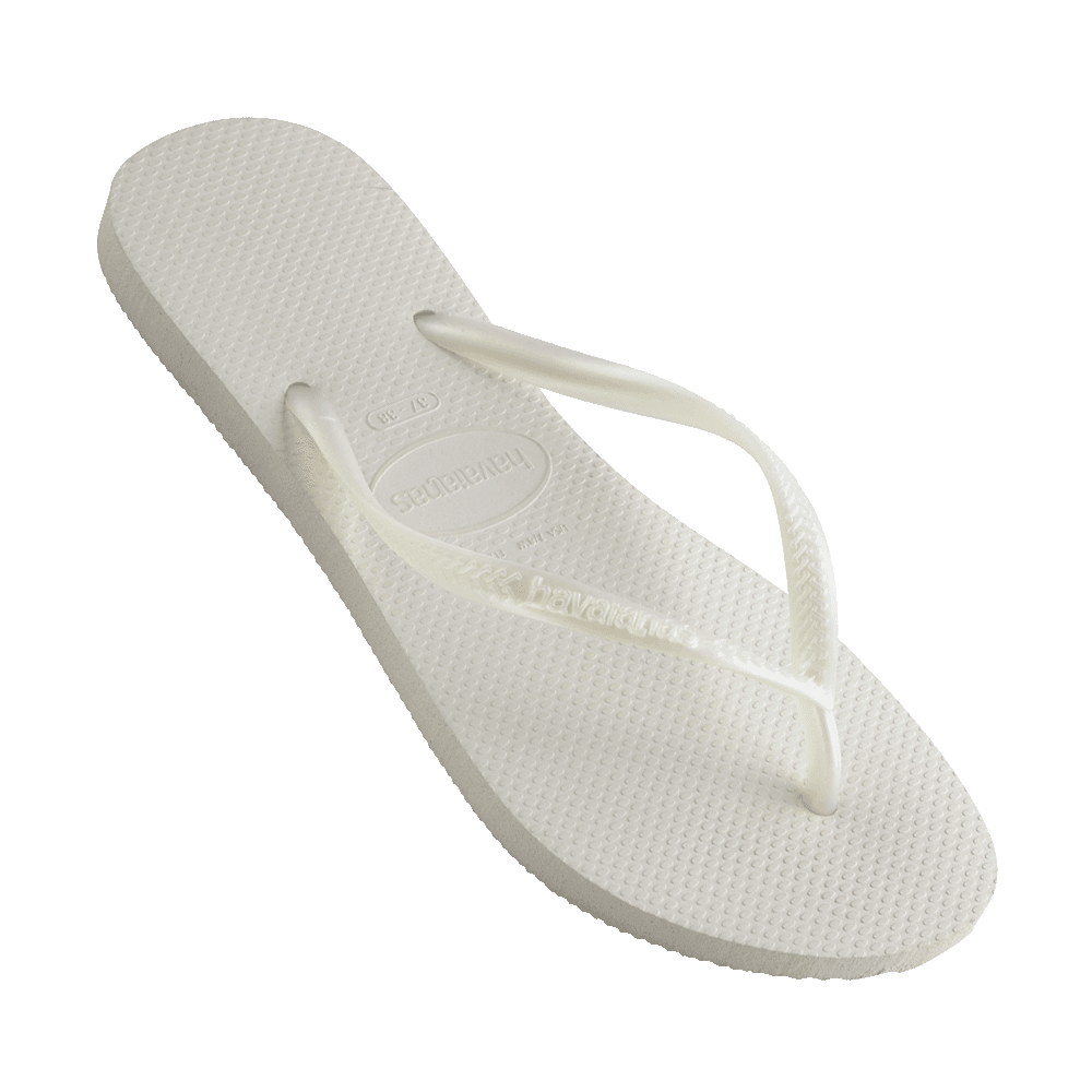 Havaianas Slim Metallic White in White