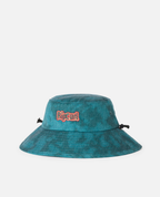Rip Curl Sessions Mid Brim Hat - Kids in Blue Green