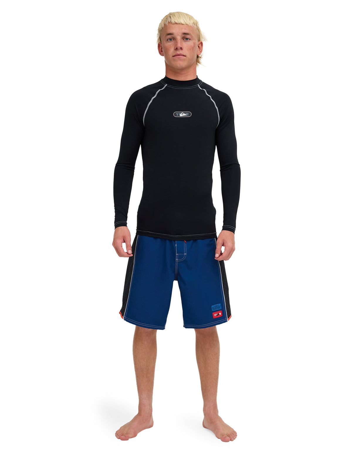 Quiksilver Stab Ls Rashie in Black