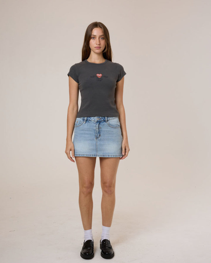 Thrills Feeling Lucky Club Tee - Merch Black in Merch Black