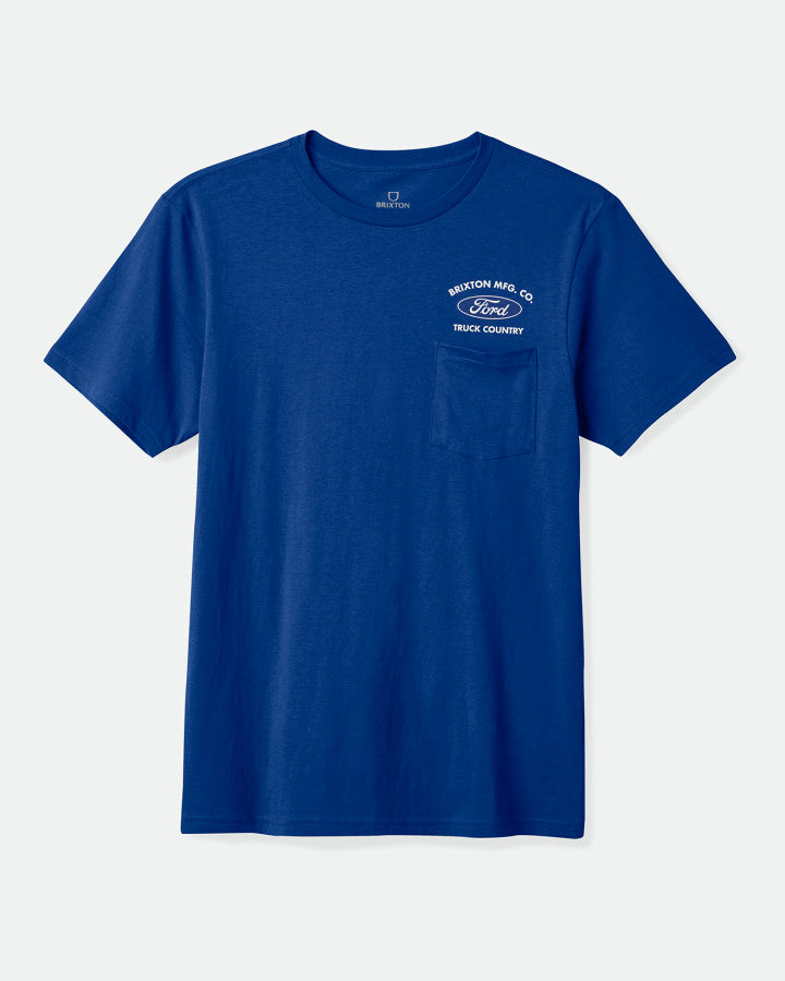 Brixton Ford Truck Country S/S Pkt Tee in FORD BLUE