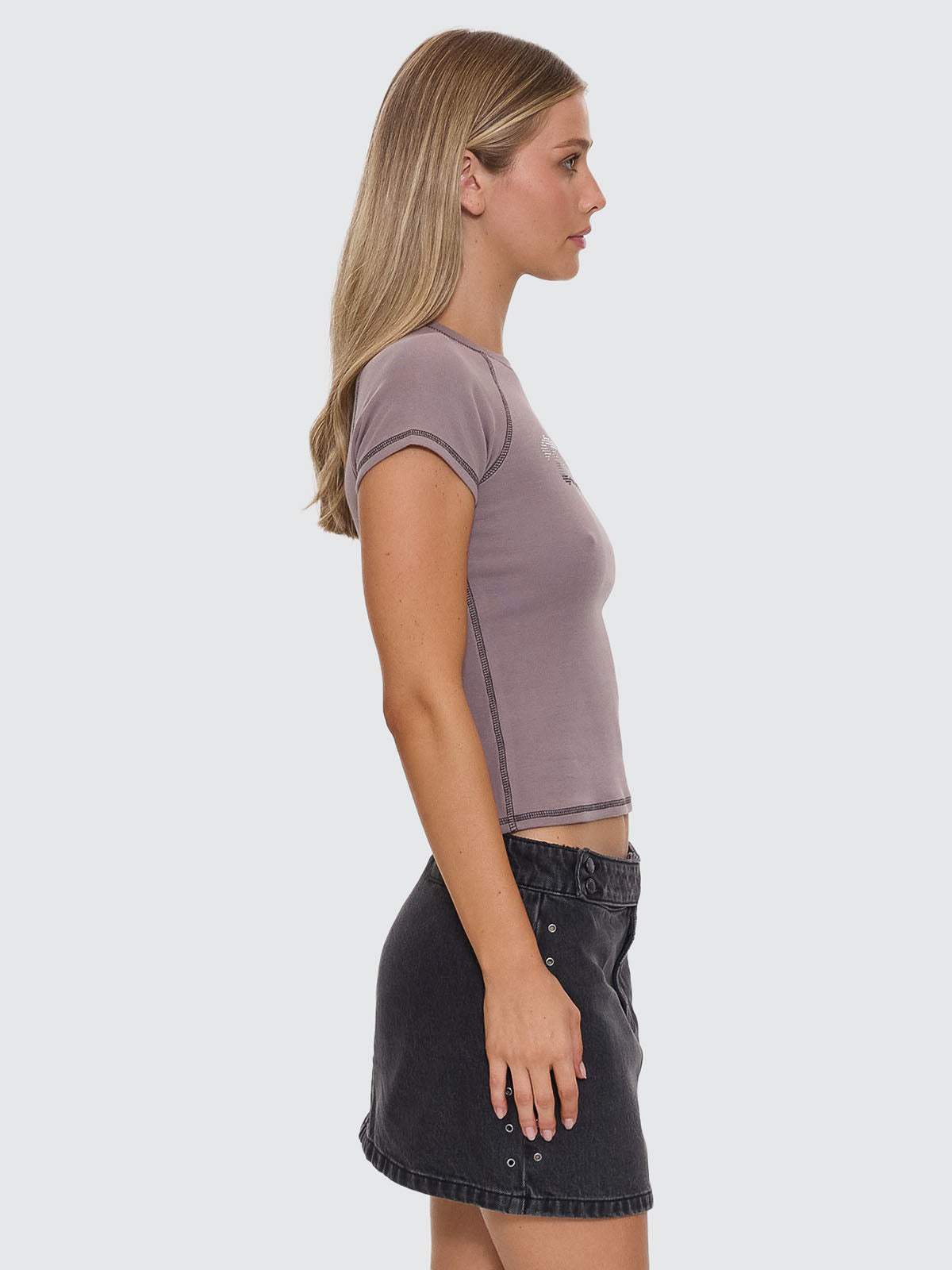 Thrills Co Glitch Studded Raglan Club Tee - Shroom in Shroom