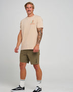 The Mad Hueys Good Day For It | Ss Tee in LATTE WASHED