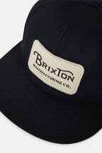 Brixton Grade Snapback in BLACK/OFF WHITE
