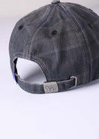 Rivvia Projects Graf Check Cap in BROWN BLACK PLAID
