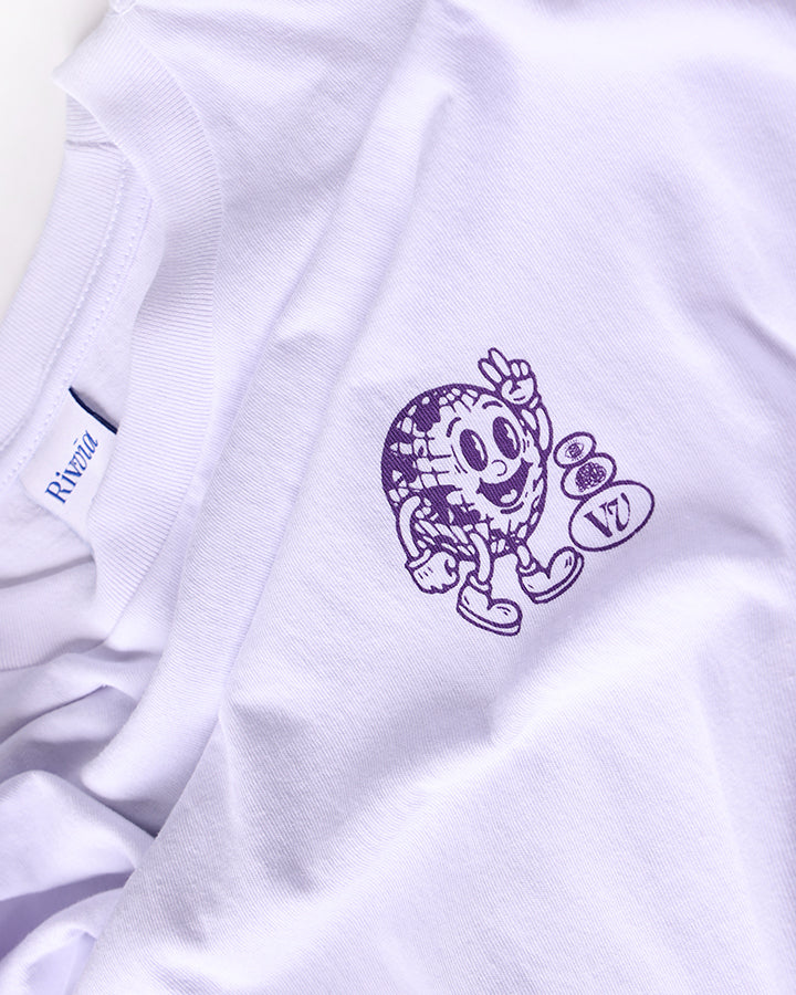 Rivvia Projects Happy Globe T-Shirt in WHITE