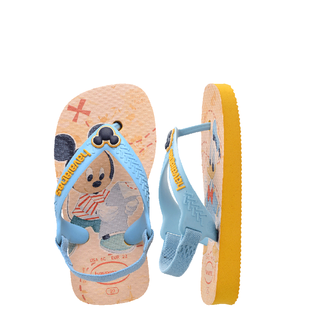 Havaianas Baby Disney Classics (Mickey & Pluto) Blue in Blue