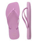 Havaianas Slim Square Logo Pop Up Lavender in Lavender