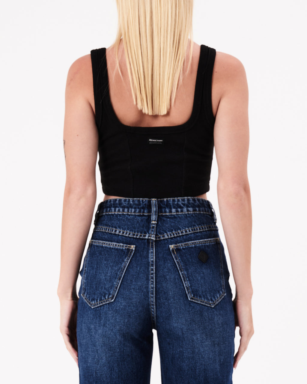 Abrand Jeans Heather Icon Corset Top in BLACK