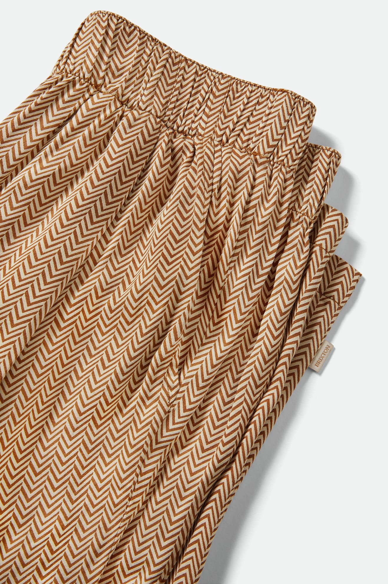 Brixton Hudson Lounge Pant in WASHED COPPER/WHITECAP