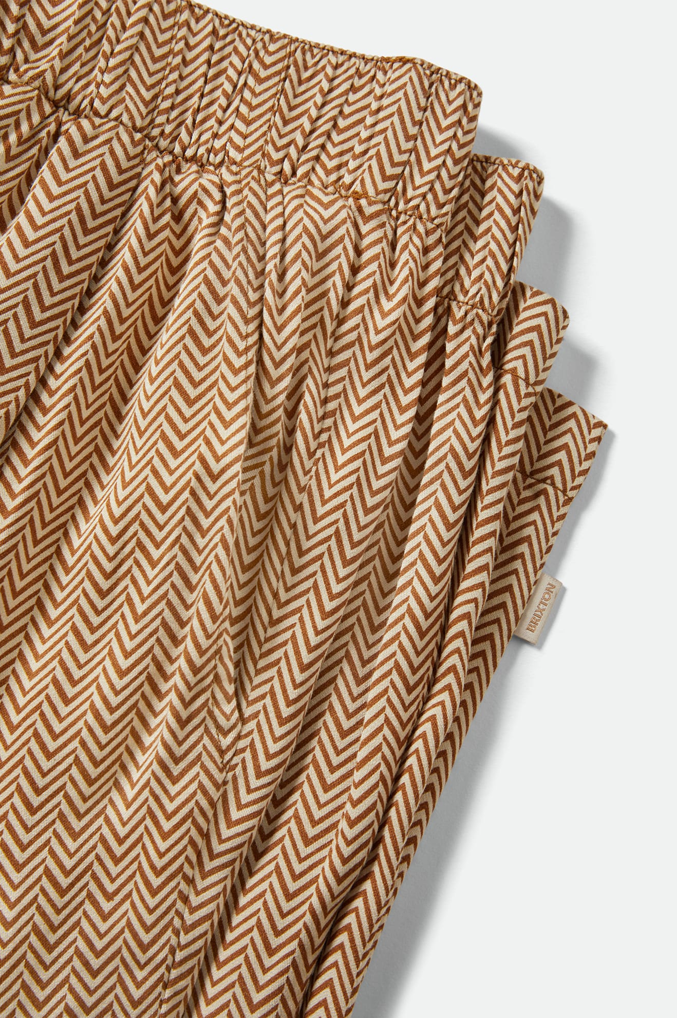 Brixton Hudson Lounge Pant in WASHED COPPER/WHITECAP