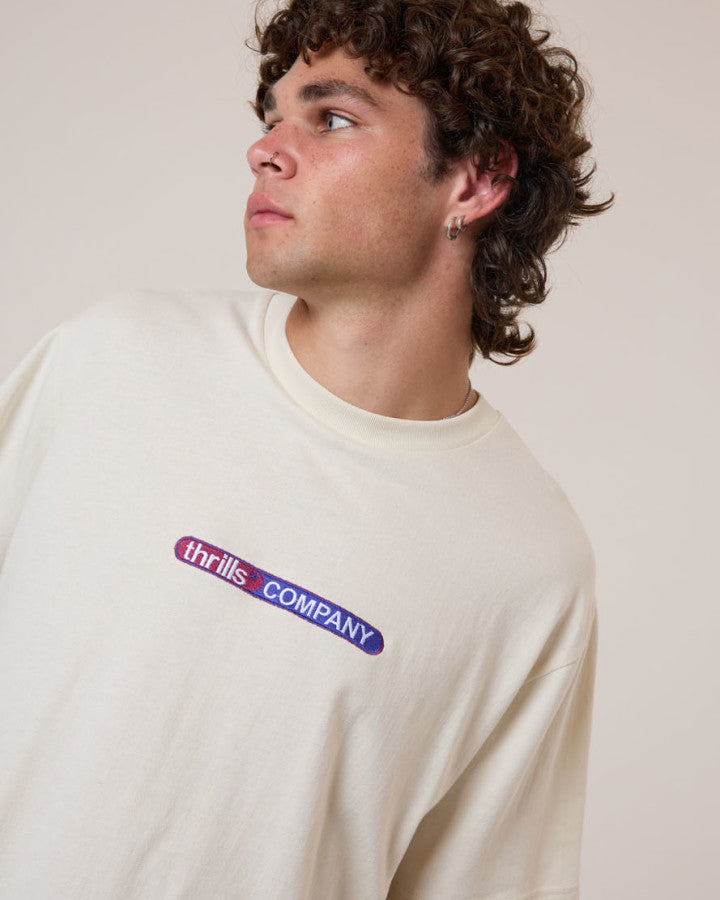 Thrills Immersion Merch Fit Tee - Heritage White in Heritage White