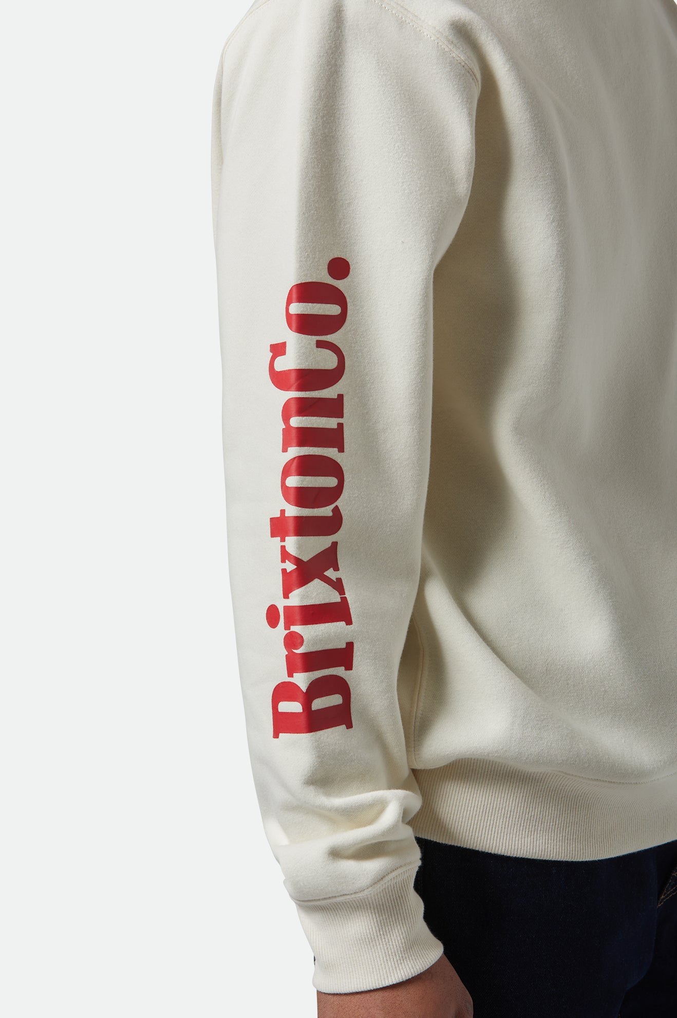Brixton Inwood Crew in EGRET WHITE