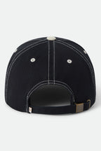 Brixton La Rosa Adjustable Hat in BLACK/WHITECAP CORD