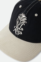 Brixton La Rosa Adjustable Hat in BLACK/WHITECAP CORD