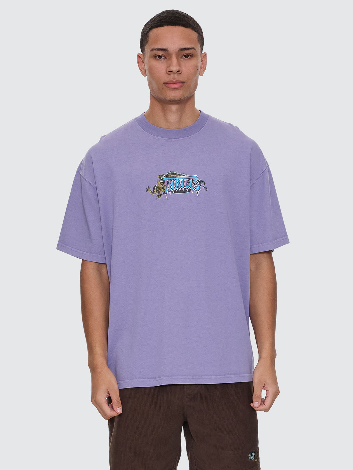 Thrills Co Lair Box Fit Oversize Tee - Foundation Purple in Foundation Purple