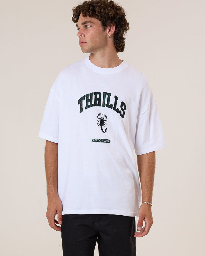 Thrills Los Stingers Box Fit Oversize Tee - White in White