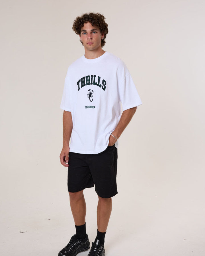 Thrills Los Stingers Box Fit Oversize Tee - White in White
